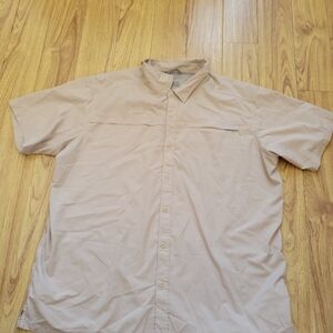 Columbia Men's Tan Short Sleeve Shirt